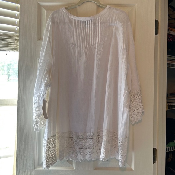 Ellos 3x Crochet Trim Blouse - Picture 2 of 4